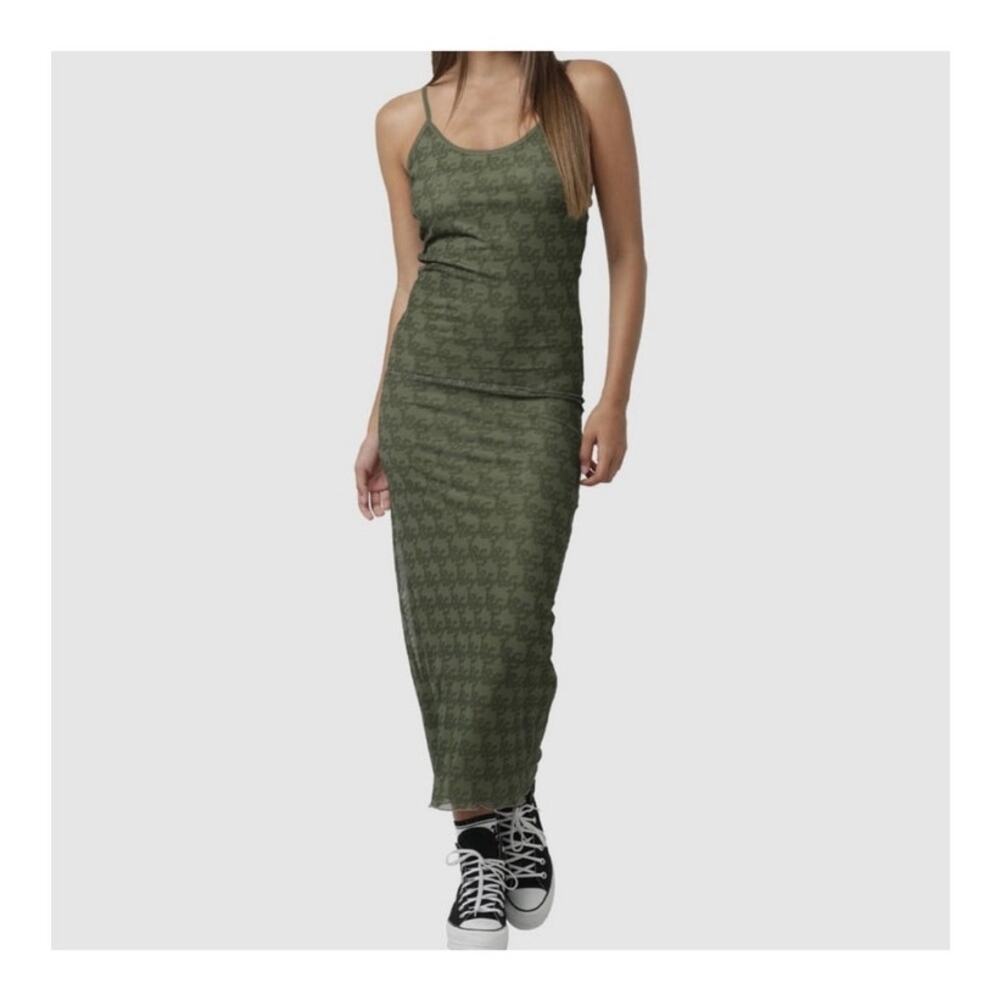 Jagger & Stone Princess Polly Demi Mesh Green Midi Dress size 2 - Picture 2 of 13